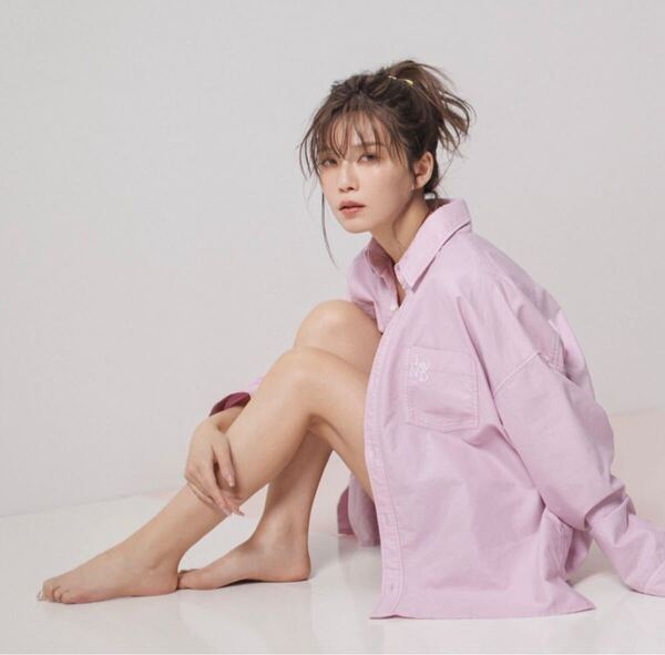 宇野実彩子 LAVANDA ラバンダ デニム&ツイルオーバーシャツ