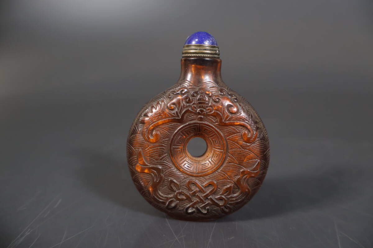 乾隆硝子 壺 骨董品