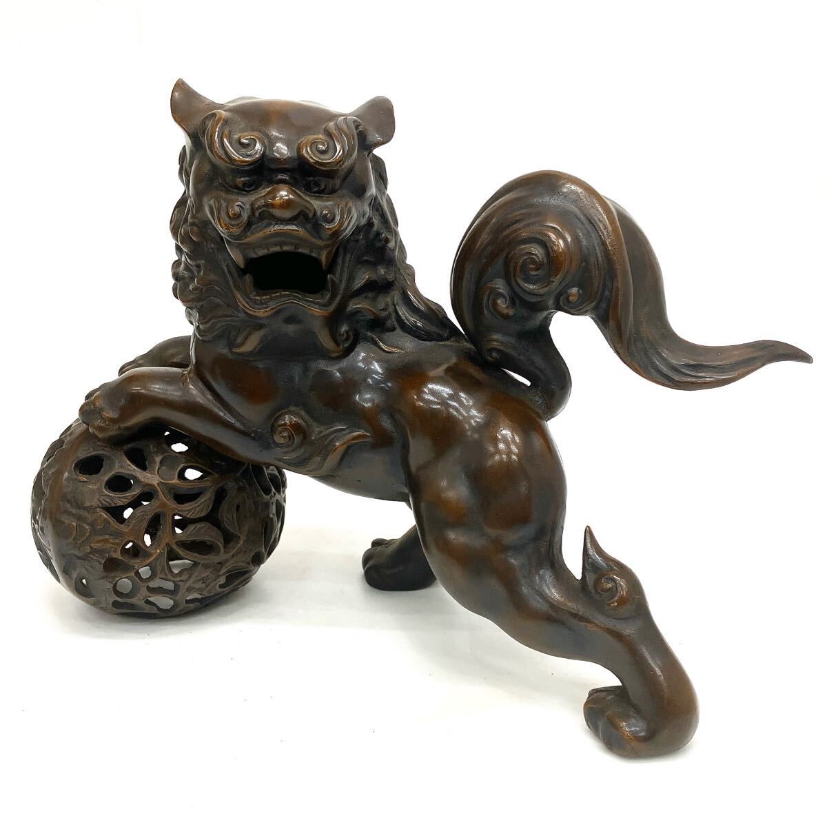 Yahoo!オークション -「玉獅子」(鉄製) (金属工芸)の落札相場 Yahoo!オークション -「玉獅子」(鉄製) (金属工芸)の落札相場