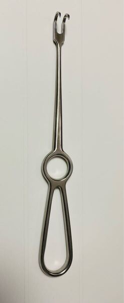 開創鈎 二双鈎 手術器具 医療器具 2双鈎 220mm 1本 二爪鋭鈎 手術