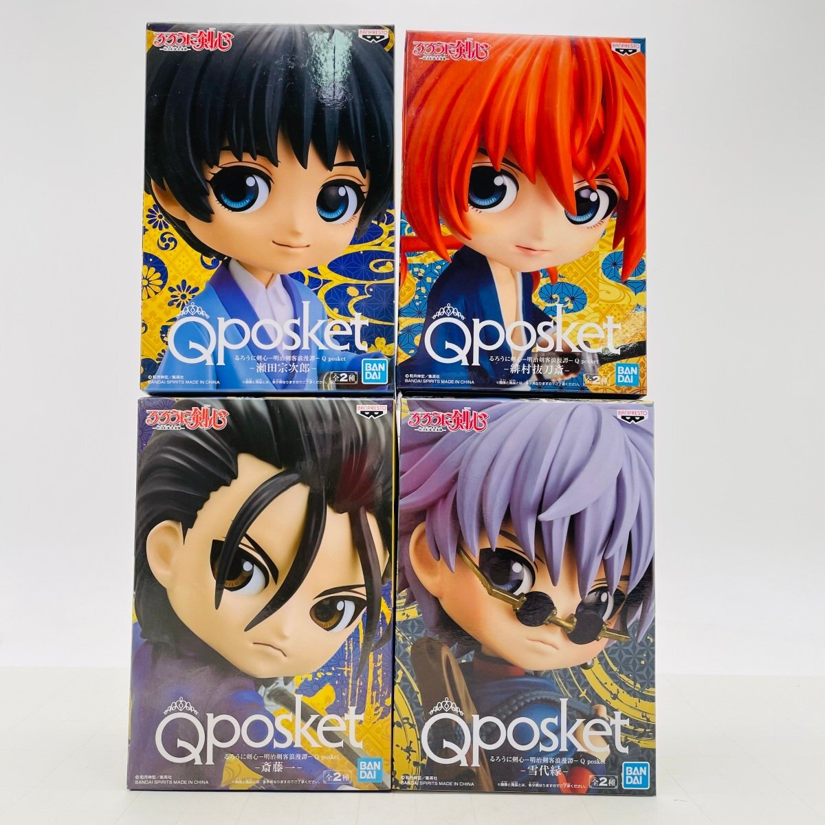 るろうに剣心 Qposket 緋村抜刀斎 斎藤一 雪代縁 瀬田宗次郎
