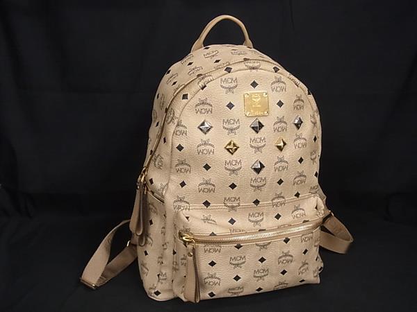 Yahoo!オークション -「mcm リュック ベージュ」(MCM) (え)の Yahoo!オークション -「mcm リュック ベージュ」(MCM) (え)の