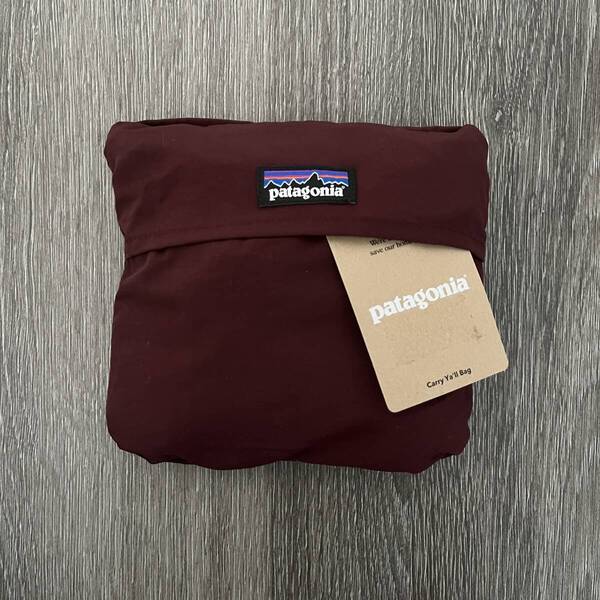 ★ 送料込み patagonia パタゴニア 限定モデル Carry ya'll bag 折りたたみショルダー エコバッグ 新品未使用 バーガンディー ワイン ★