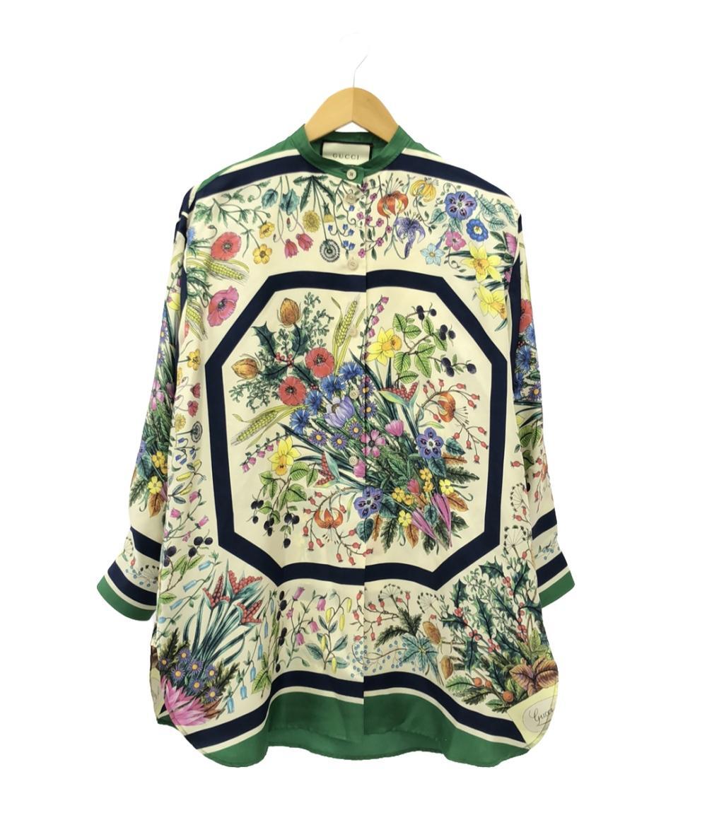 楽天市場】【グッチ】Gucci ボウタイ シルク ワンピース 花柄