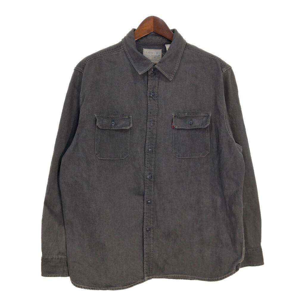 リーバイス ブラック デニム ウエスタンシャツ Levi's 古着屋