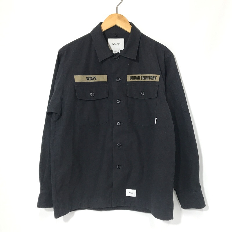 Wtaps ミリタリーワークシャツ サイズL ブラック黒 Yahoo!オークション -「wtaps ミリタリー シャツ」(た/ち/つ