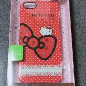 ◆送料無料◆iPhoneSE /5s/5 ★ハローキティカバーケース★ハード★ストラップホール付★リボン レース ドット KT-002