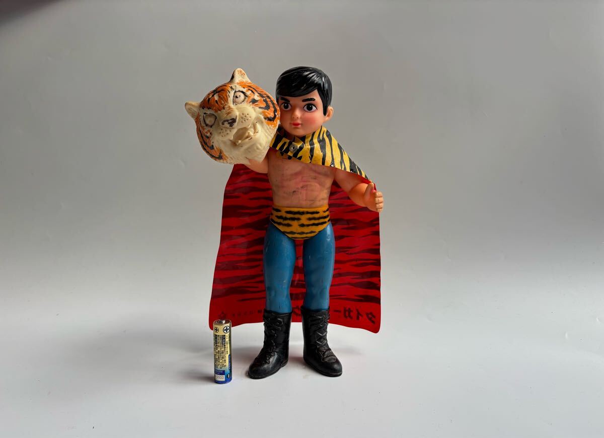 【美品】中嶋製作所 タイガーマスク ソフビ （旧バンダイ マルサン Yahoo!オークション - 当時物 新品未開封 中嶋製作所 タイガー