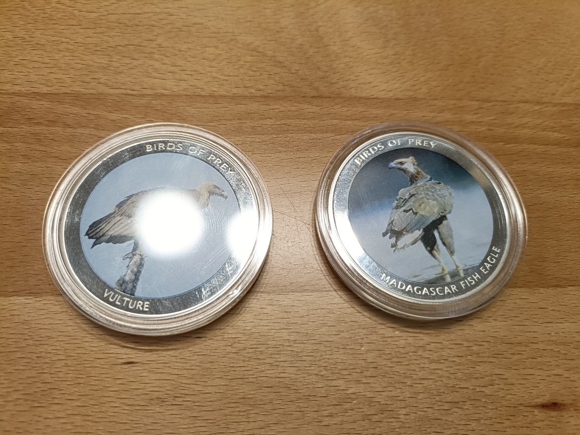 2020年 フェニックス 2018年 チウチョンワン純銀 1オンス銀貨2枚セット 美術品・アンティーク・