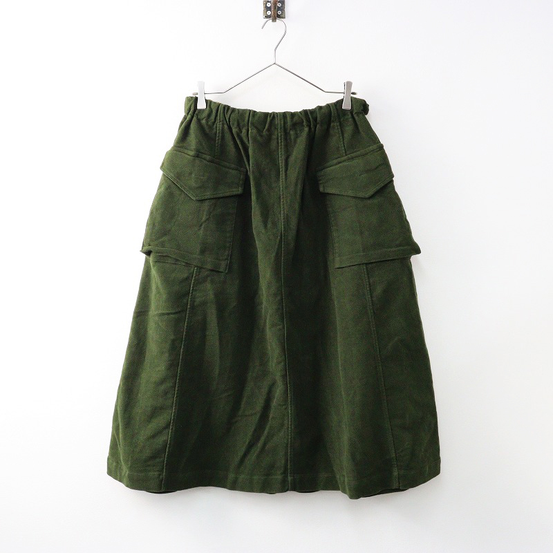 ✨美品✨45R✨コーデュロイ✨イージースカート✨KHAKI (Yahoo ✨美品✨45R✨コーデュロイ✨イージースカート✨KHAKI (Yahoo