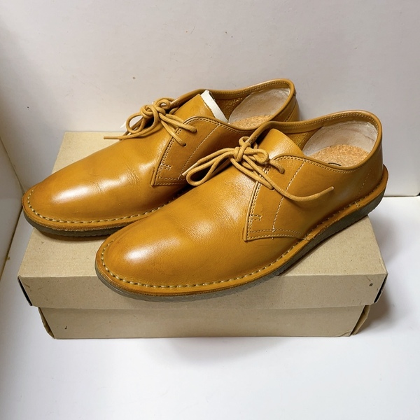 即決 送料無料 一度使用 美品★Clarks クラークス Darning Walk 革靴 シューズ 15260 約25.0cm-25.5cm UK7G 元箱に傷み汚れあり