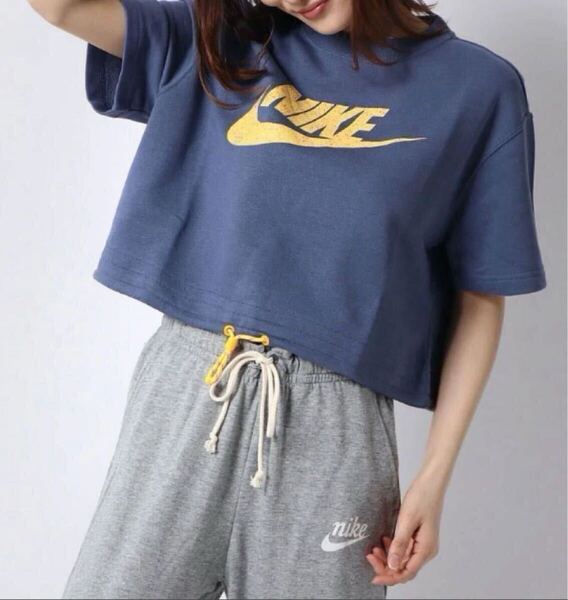 タグ付き未使用品 NIKE ナイキ 半袖 スエット ショート丈 XL Tシャツ トレーナー カットソー ダンス