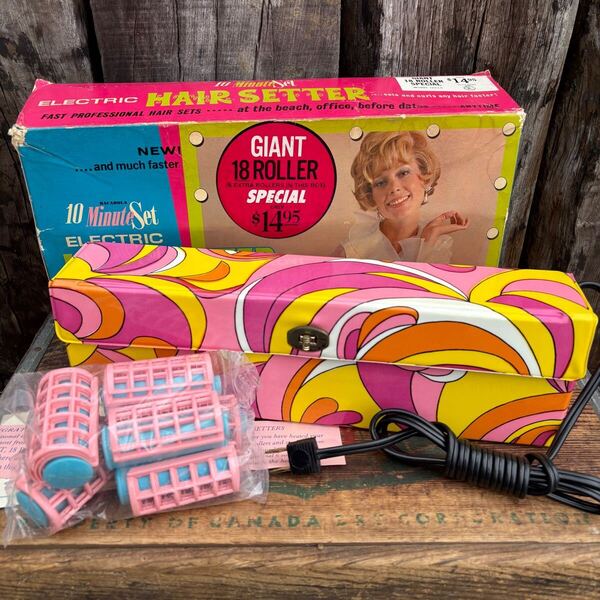 【1960s USA vintage】ELECTRIC HAIR SETTER ホットカーラー アメリカ ビンテージ インテリア ディスプレイ