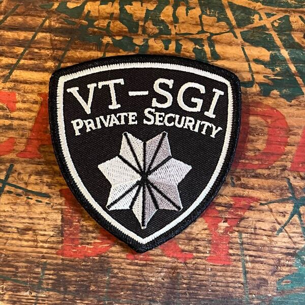 【USA vintage】ワッペン PRIVATE SECURITY セキュリティ アメリカ ビンテージ