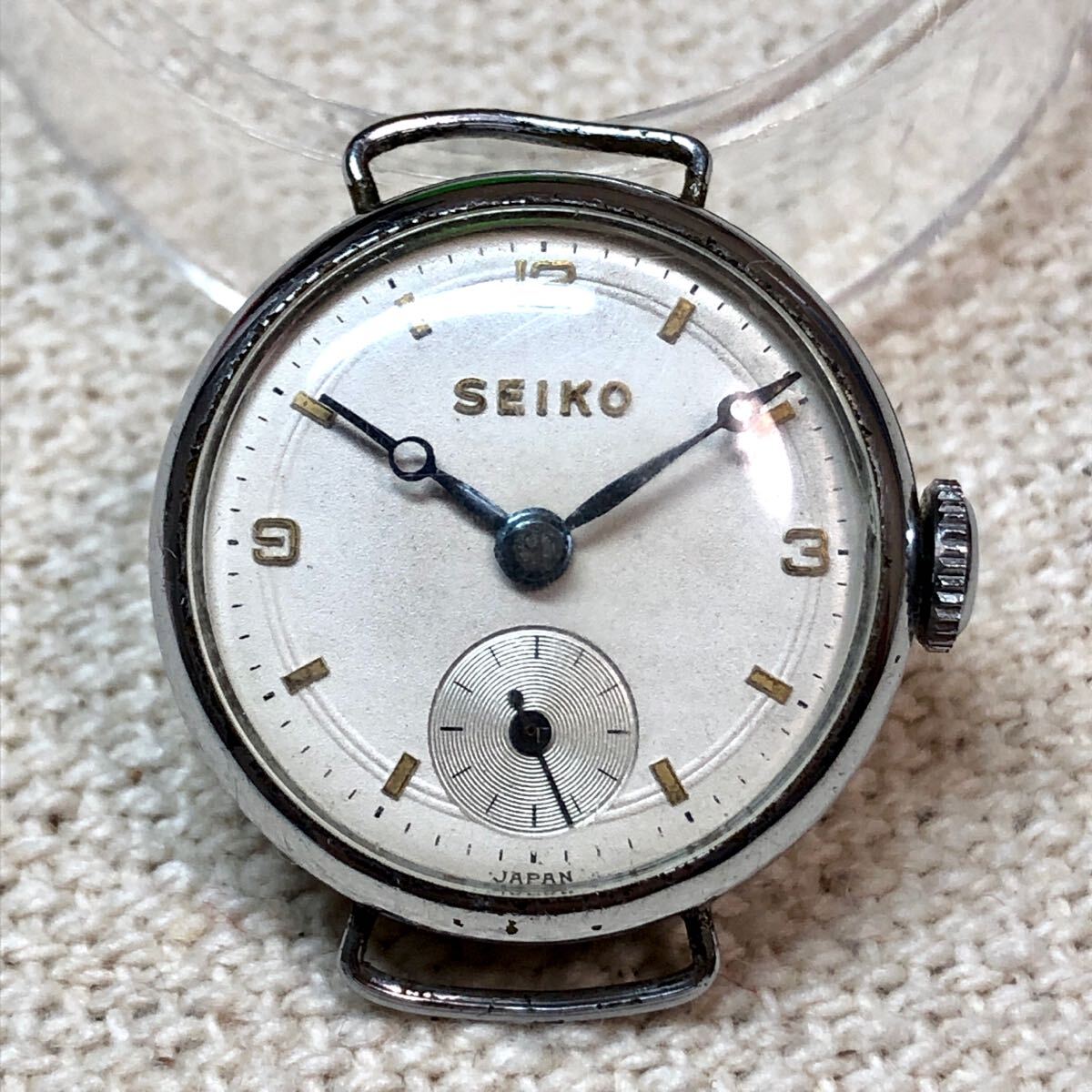 貴重 1920年代 精工舎 SEIKOSHA アップライトSEIKO 9型 7石 スモセコ スモールセコンド 戦前戦中戦後 20