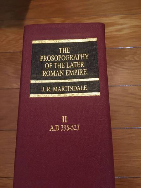 【希少本・洋書】The Prosopography of the Later Roman Empire: Volume 2, AD 395-527 【後期ローマ帝国人物事典・英語版】