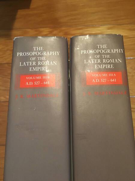 【希少本・洋書・2冊セット】The Prosopography of the Later Roman Empire: Volume 3, AD 527-641 【後期ローマ帝国人物事典・英語版】