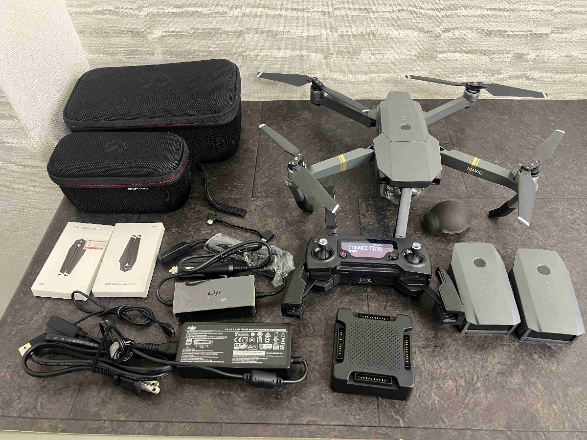 ct8935 DJI MAVIC PRO マビックプロ Model M1P ドローン 空撮 送信機GL200A バッテリー3個 通電のみ確認 付属品有り