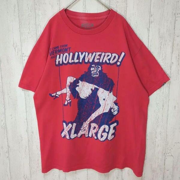 XLARGE エクストララージ ゴリラ Tシャツ レッド #h1063