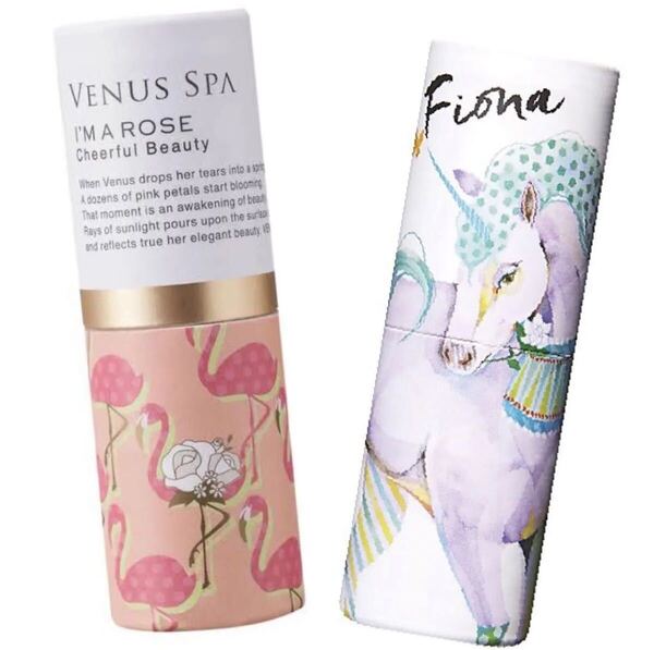 ★訳アリ【パフュームスティック】VENUS SPA「チアフルビューティ」& Vasilisa「フィオナ」練り香水 2種類