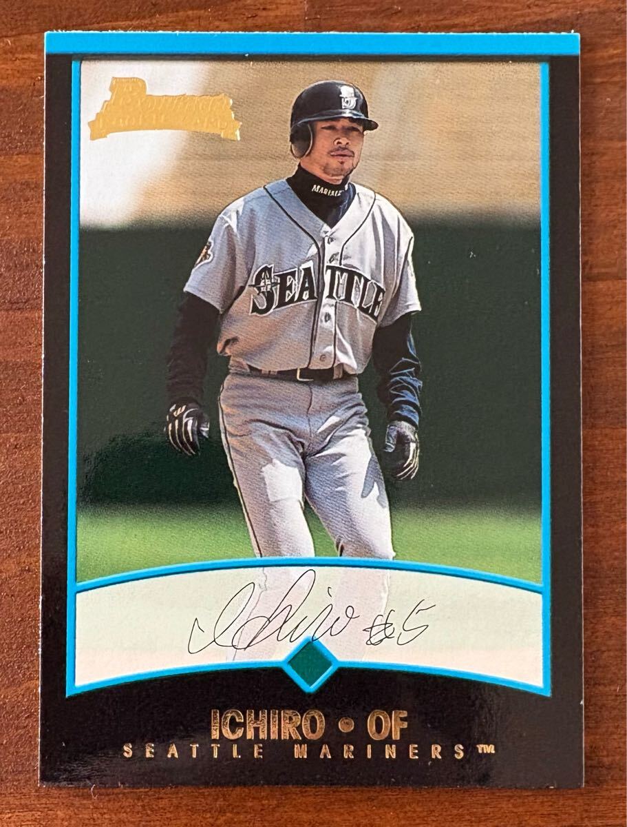 Ichiro Suzuki Auto 2001 Bowman Draft Picks Rookie Card