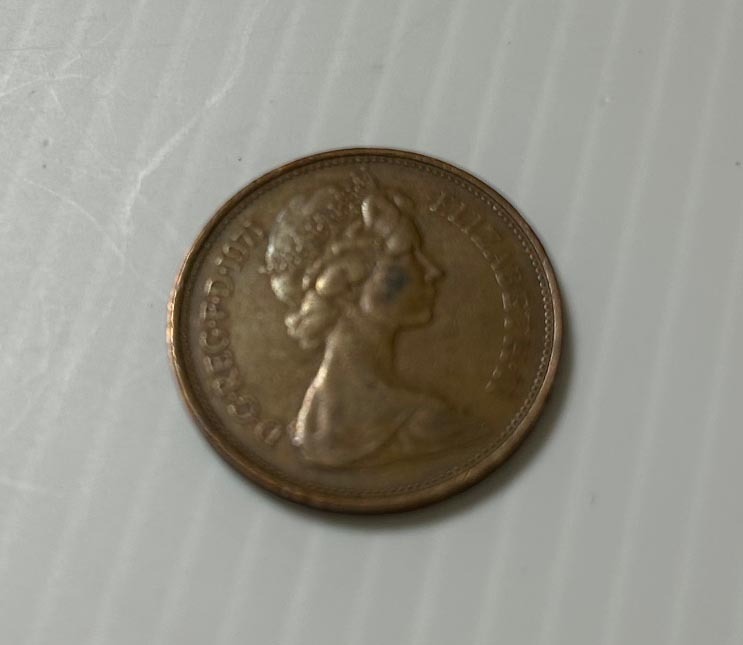 PCGS社高鑑定品★1971年イギリス 新2ペンス銅貨★MS66RD イギリス 2ペンス硬貨☆1971年／未使用／アンティークコイン