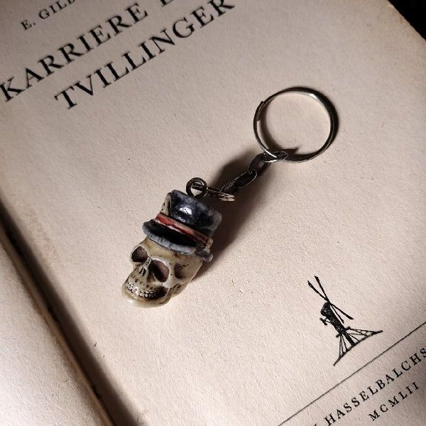 送料無料 60-70s ヴィンテージ スカル キーホルダー 髑髏 骸骨 ドクロ 