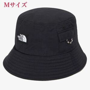新品未使用 THE NORTH FACE ノースフェイス ローブリム ポケット バケットハット アウトドア M ブラック 海外限定