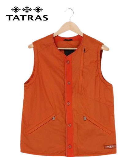 ○★新品未使用 TATRAS (タトラス) ESOPO ダウンベスト 3 オレンジ★○