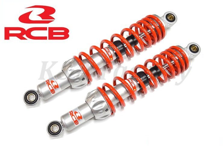 レーシングボーイ(RCB)リアショック/リアサスペンション335mm A2シリーズ レッド/シルバー モンキー/ゴリラ CD50 CD90CD125 ベンリ—