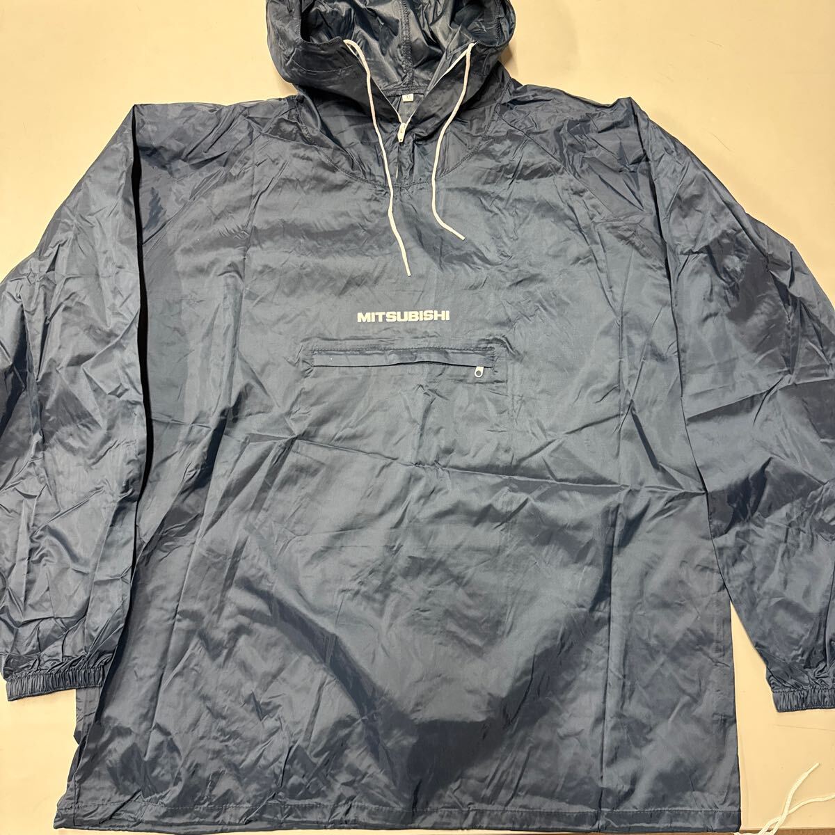 MITSUBISHI 三菱 ナイロン パーカー パッカブル ネイビー XLサイズ