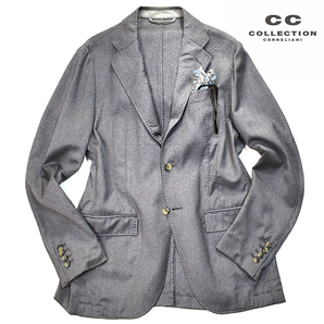 【定価11万】 伊 コルネリアーニ CC コレクション 大人の逸品◎!! 最高の着心地 ストレッチ アンコンジャケット 50 メンズXL