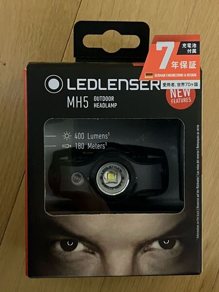 新品未使用 LEDLENSER MH5 ヘッドランプ 400ルーメン LEDヘッドライト レッドレンザー