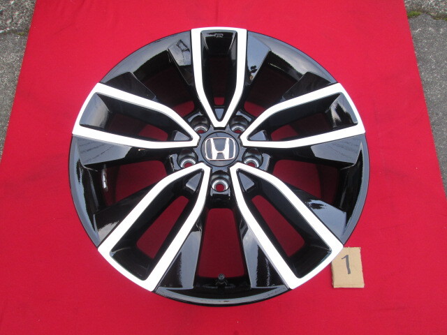 送料無料 希少 ホンダ RV型 ヴェゼル Zグレード 純正 18inch ホイール セット 7.5J +55 5H 114.3 HONDA RV5  RV6 RU1 RU3 等にも 良品 新潟