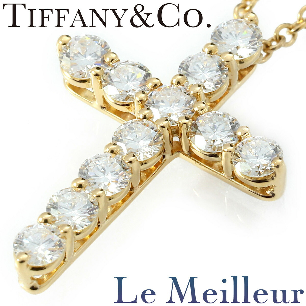 TIFFANY&Co. ティファニー ドッツクロス ネックレス 4P