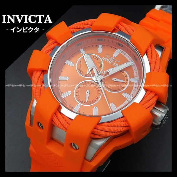大人気シリーズ★スポーツモデル★オレンジ INVICTA Bolt 47836 インビクタ ボルト