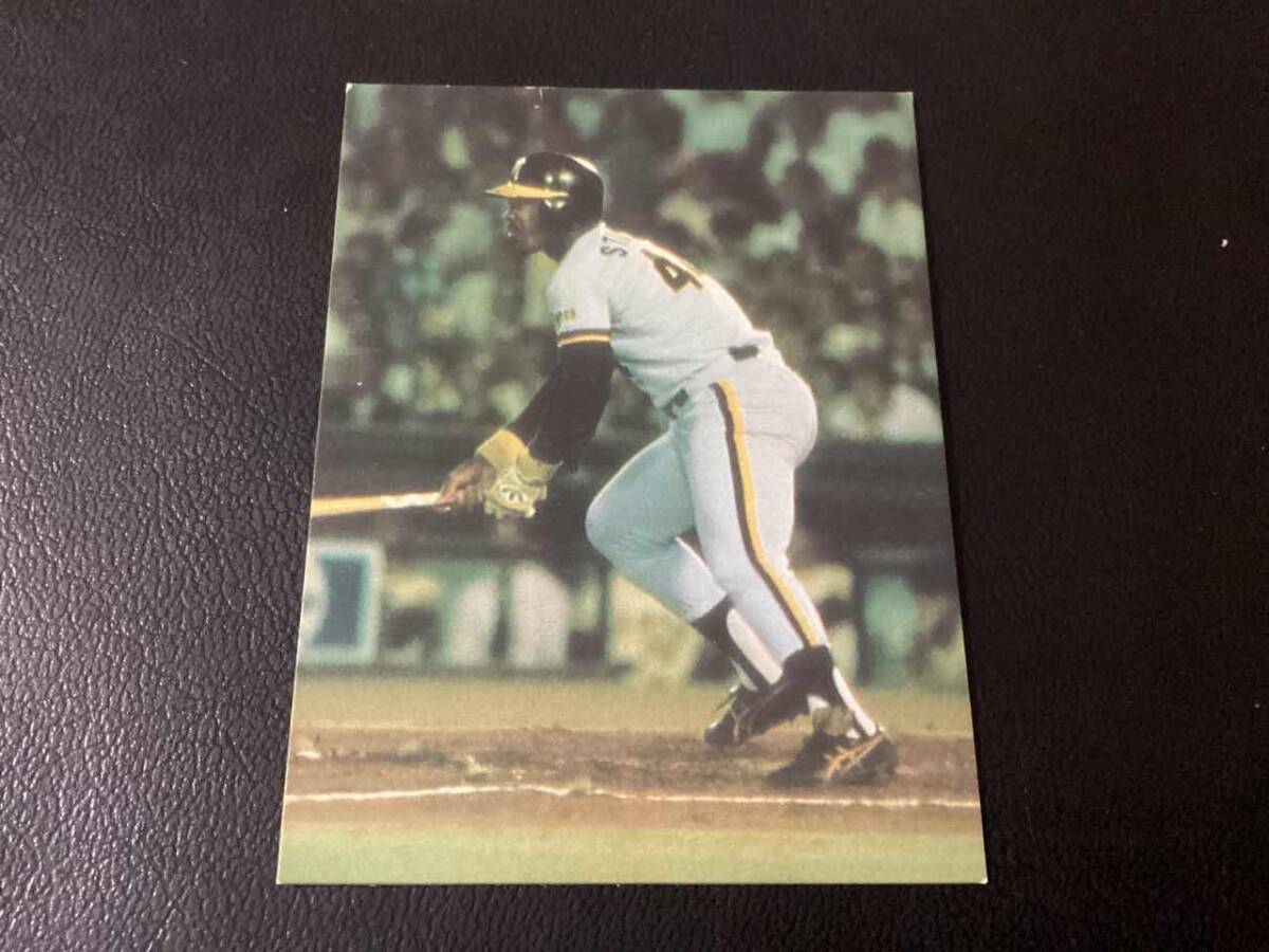 カルビープロ野球カード1979年阪神タイガース　リー・スタントン カルビープロ野球カード1979年阪神タイガース リー・スタントン