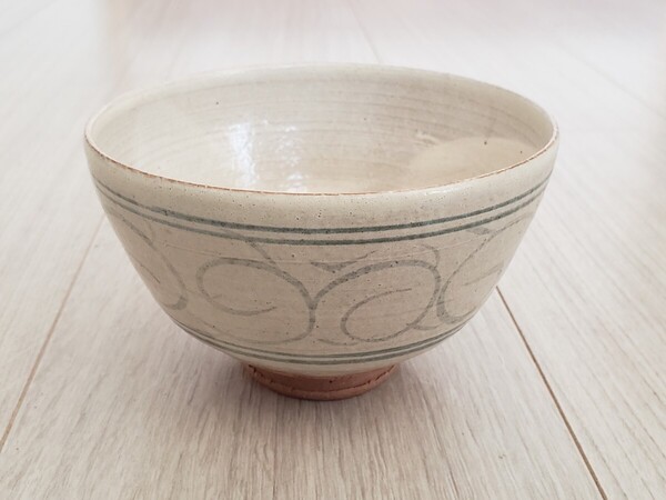 茶道具 抹茶碗 在銘 茶碗 骨董 作家 古物 焼物 昭和物 ビンテージ オールド