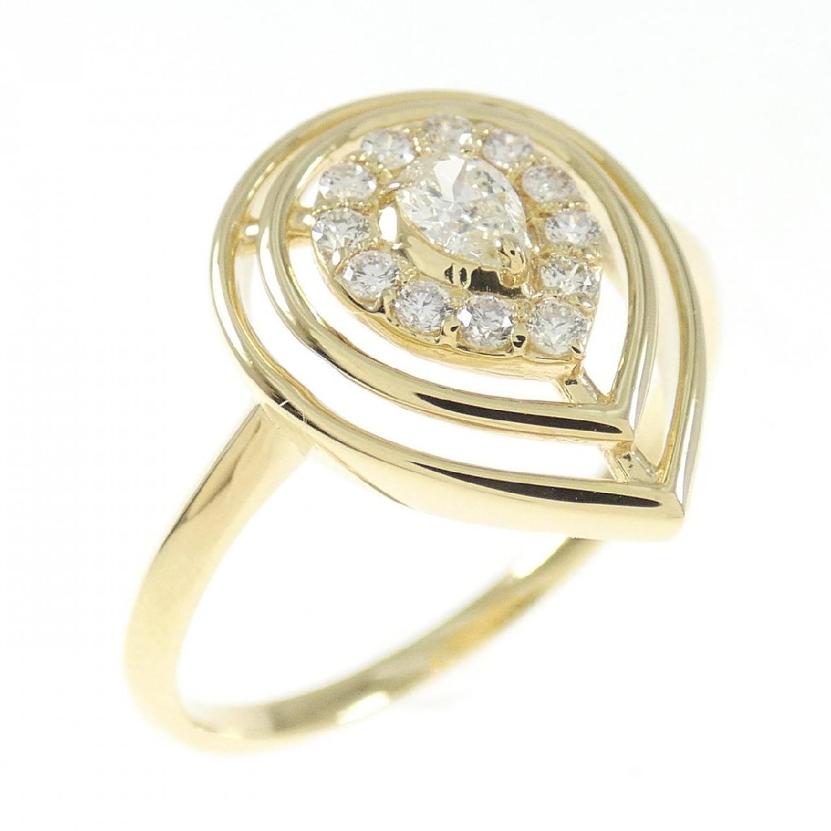 【新品】K18YG ダイヤモンド リング 0.20CT