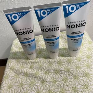 新品未使用 送料無料 ノニオ NONIO 薬用歯磨き粉 10%増量1本143g×3本(3本売り)◆医薬部外品◆