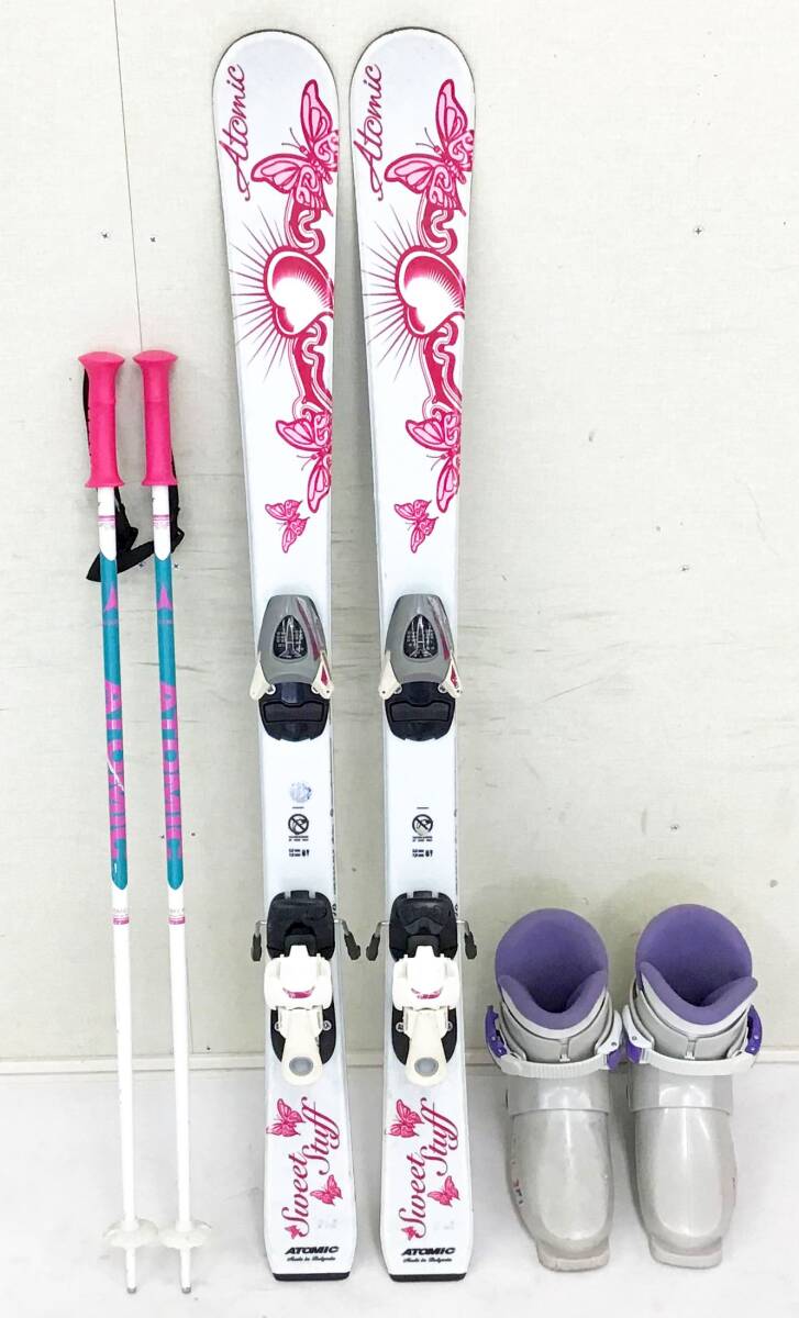 美品 ATOMIC デモスキー板 157cmとSCOTTストックセット