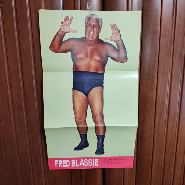 噛みつき魔 フレッド ブラッシー 銀髪鬼 Fred Blassie 吸血鬼 25.5×45㎝ A1