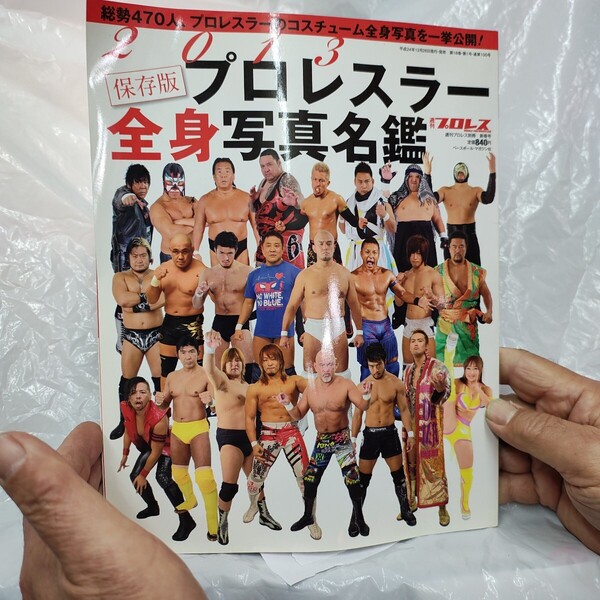 2013 保存版 プロレスラー 全身写真 名鑑 週刊プロレス 別冊 新春号 平成24年12月26日発行 23.5×30㎝ A50