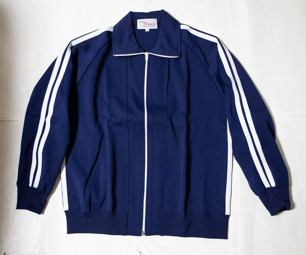 体操服★World Power 学校ジャージ上着 紺×白2本線 M 未使用品即決!