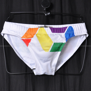 K1964-23■美品 ADDICTED アディクティッド メンズビキニ ブーメラン水着 ホワイト 32
