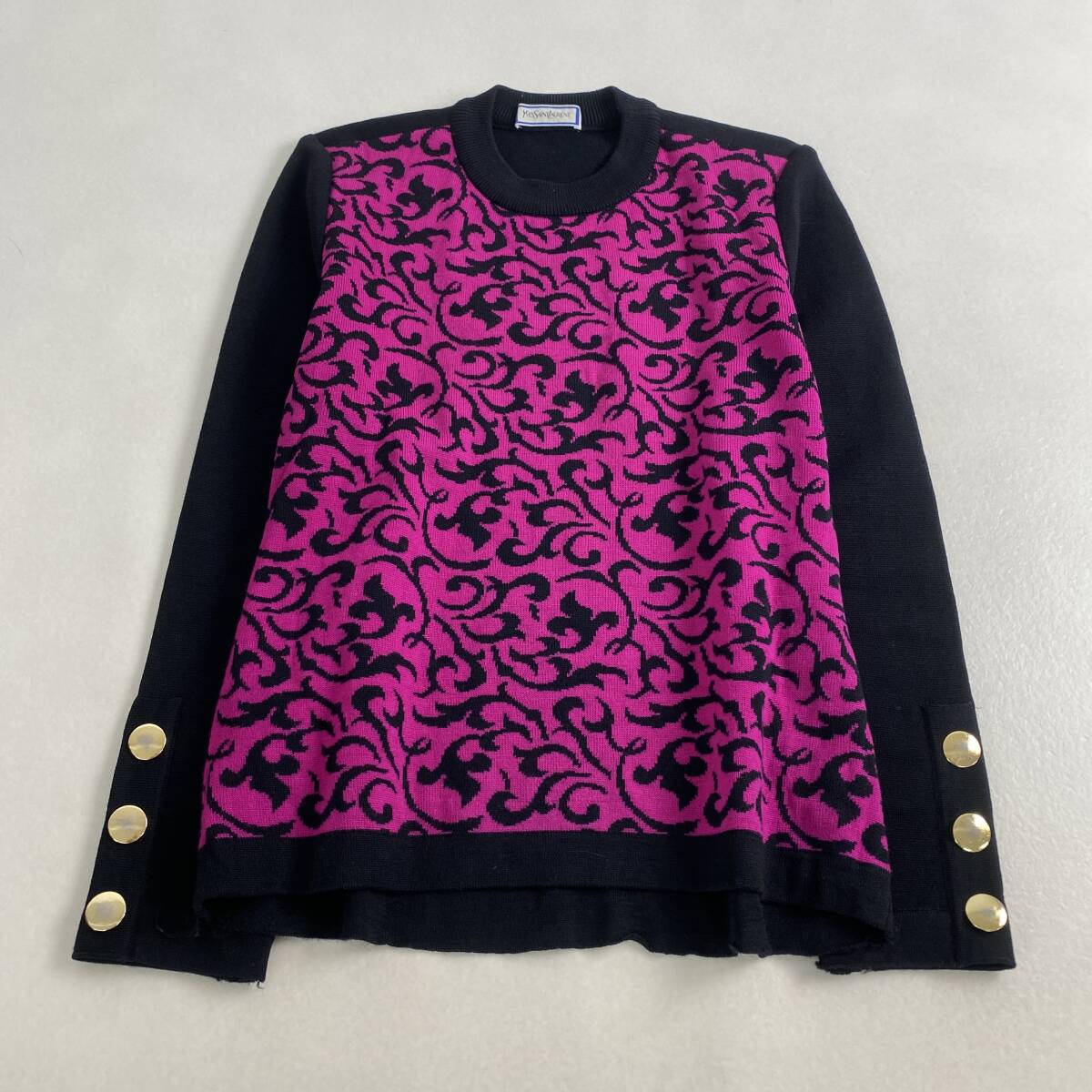 Yves Saint Laurent 90's 花柄ニット 2025年最新】Yahoo!オークション -サンローランニットの中古品