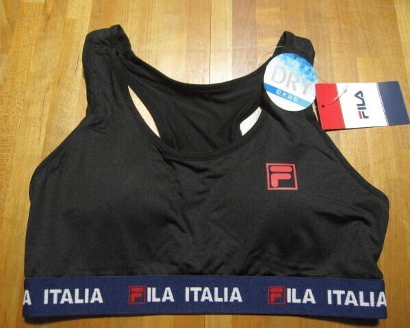 *送料無料*L*FILA*ブラック②*ブラジャー*DRY 吸水速乾*フィラ*