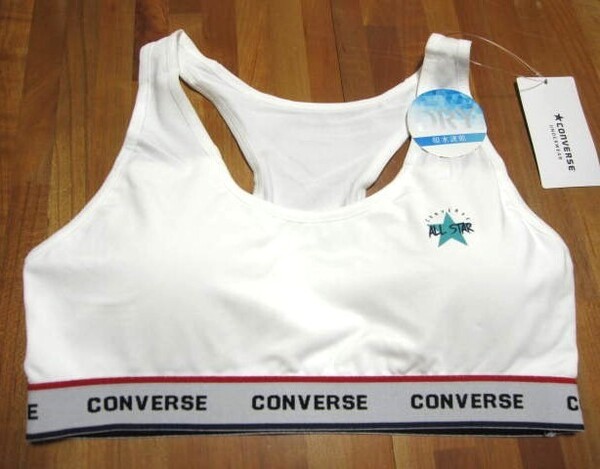*送料無料*L*CONVERSE*オフホワイト*ブラジャー*DRY 吸水速乾*コンバース*