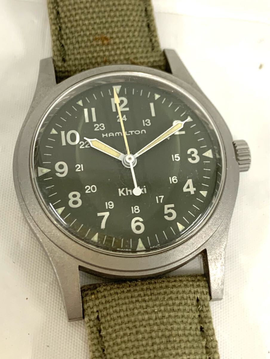 ハミルトン カーキ 9415A 33mm カーキ文字盤 17石 手巻 OH済