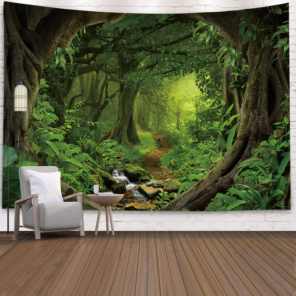 200cm×150cm 新品 ビッグ タペストリー 壁掛け 大判 布ポスター おしゃれ 背景布 リアル 絵画 風景 模様替え 引っ越し 目隠し q14